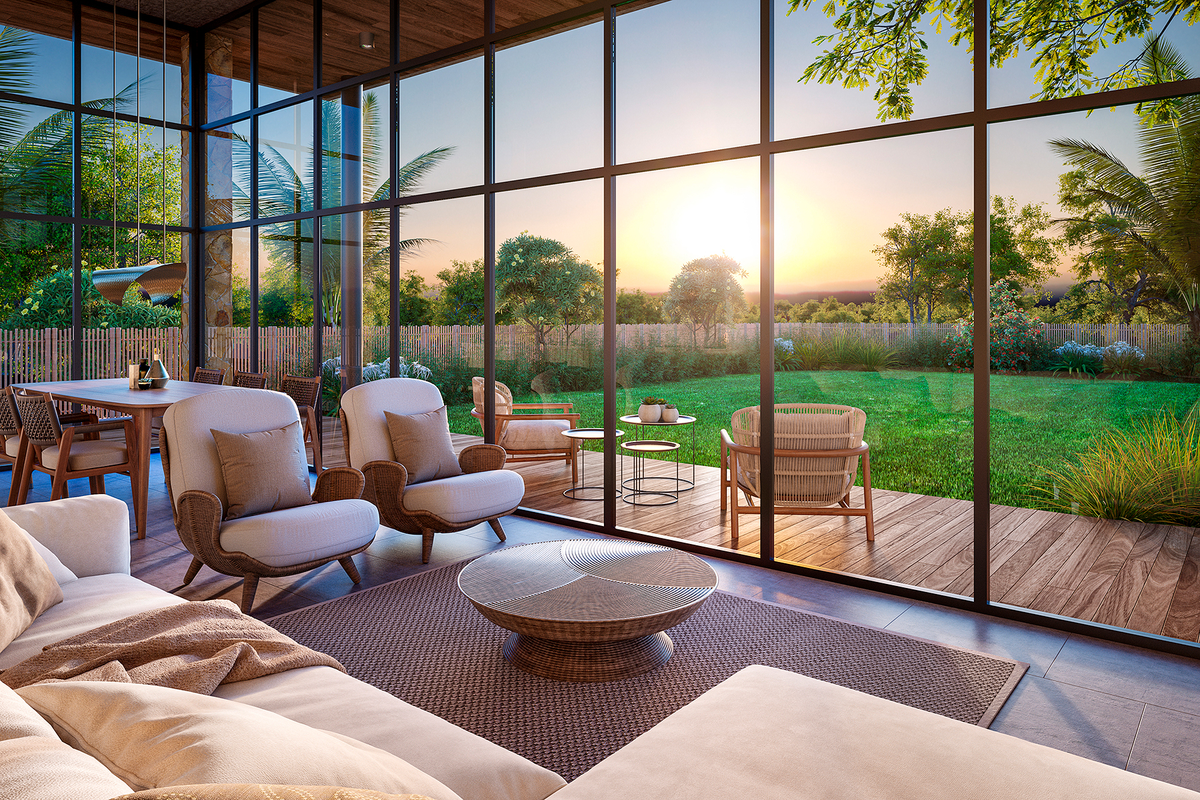 SilverOak Chalet sample home interior lounge