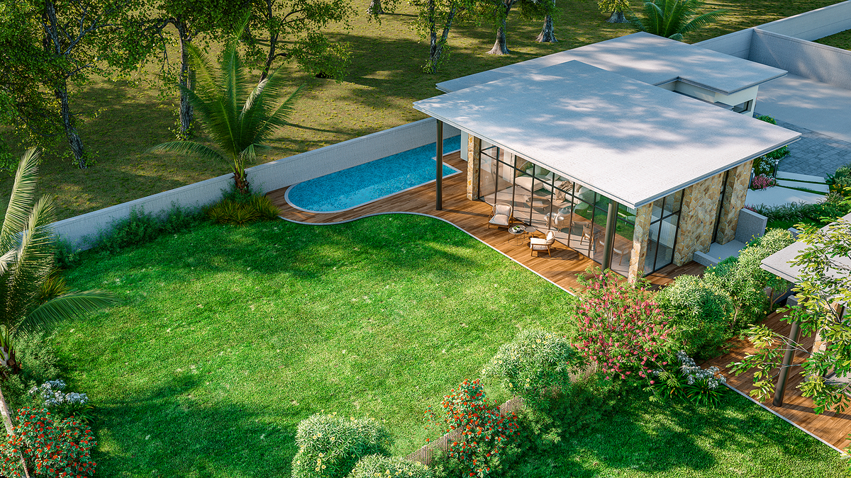 SilverOak Chalet sample home pool