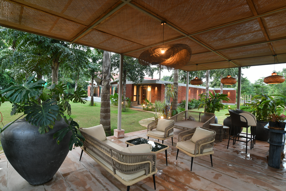 Silver Oak Estates covered lounge seating, alternate view